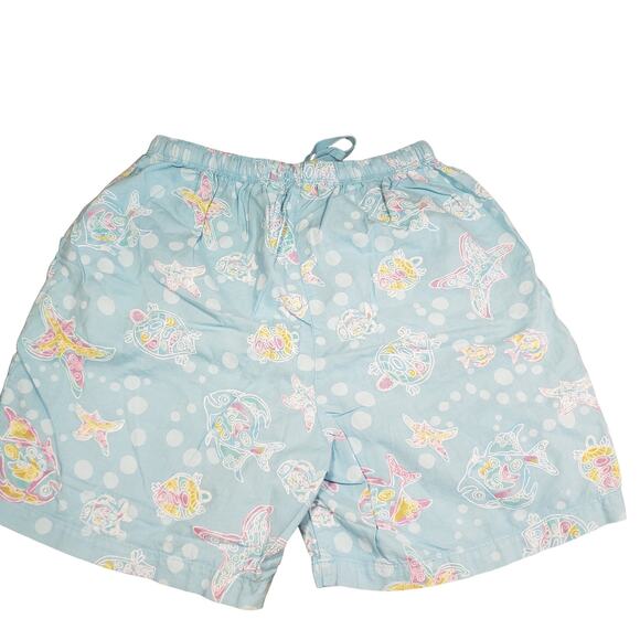 Fresh Produce Womens Pj Set Size Small 100% Cotton Sea Turtles Fish Used - Picture 6 of 10